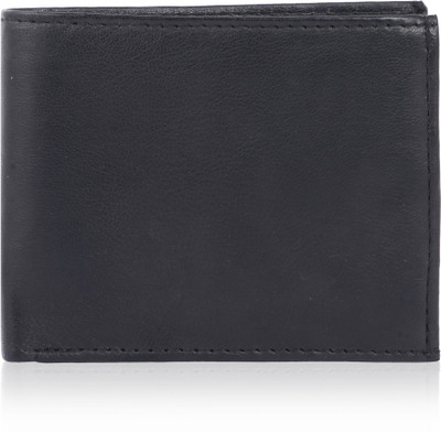 

inne Men Casual Black Genuine Leather Wallet(6 Card Slots)