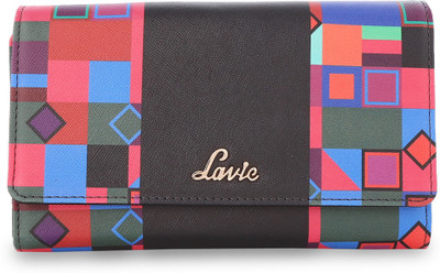 

Lavie Women Casual Multicolor Artificial Leather Wallet(6 Card Slots), Black