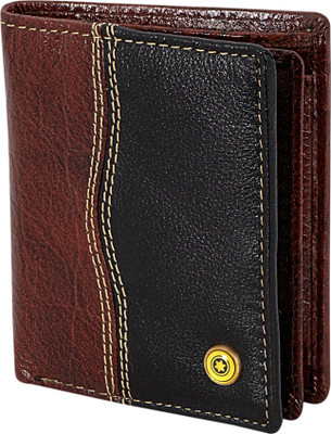 

POLLSTAR Men Brown Genuine Leather Wallet(9 Card Slots)