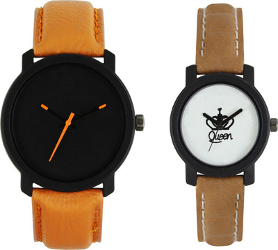 Shocknshop LR20_209 Designer Analog Chain Strap Couple Watch - For Men & Women