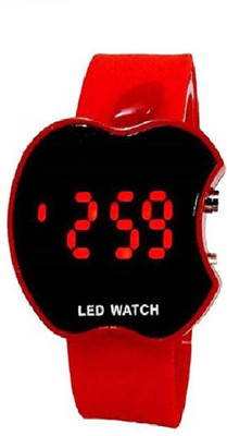 

Glamexy new digital apple look red watch Watch - For Boys