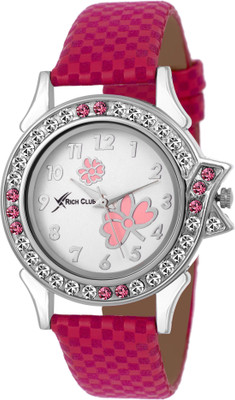 

Rich Club RC-2252Pnk Diamond~Studded Fantastic Watch - For Women