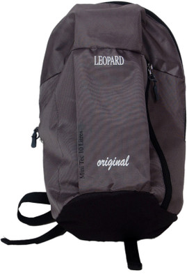 

leopard hiking 10 ltr Backpack(Grey, 10 L)