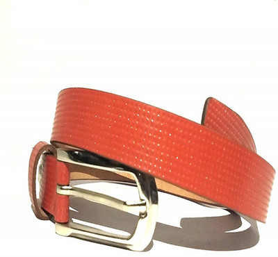 

arizic Women Casual Orange Genuine Leather Belt, Tan