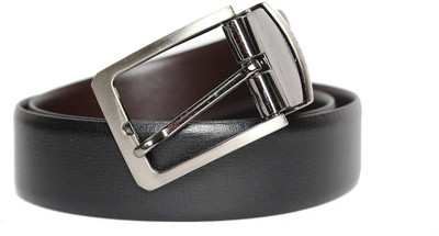 

New Line Men Formal Black Genuine Leather Reversible Belt, Black;brown