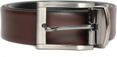 

New Line Men Formal Brown Genuine Leather Reversible Belt, Black;brown