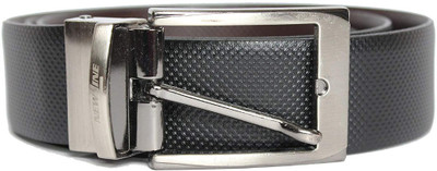 

New Line Men Casual Black Genuine Leather Belt, Black;brown