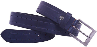 

SHYAMKRIPA Men Casual Blue Genuine Leather Belt, Black