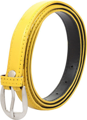 

Styles Creation Women Casual, Party, Evening Yellow Artificial Leather Belt