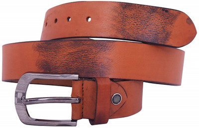 SHYAMKRIPA Men Casual Brown Genuine Leather Belt