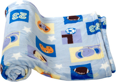 

MeeMee Animal  Crib Baby Blanket(Cotton, Dark Blue