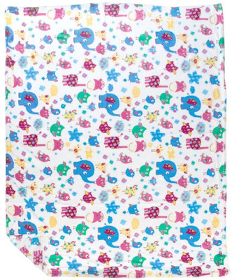 

MeeMee Animal  Crib Baby Blanket(Cotton, Light Blue