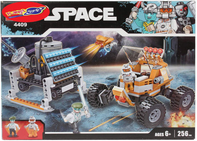 

Planet of Toys 256 Pcs Space Building Blocks Set For Kids, Children(Multicolor)