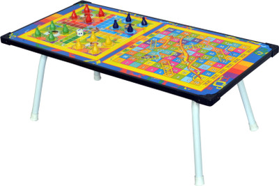 

Kirat Multipurpose Folding Top with Ludo and Snakes & ladder Game for Kids Board Game