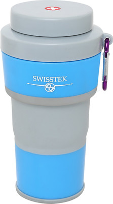 

Swisstek Collapsible Sipper 450 ml Sipper(Pack of 1, Red, Grey)
