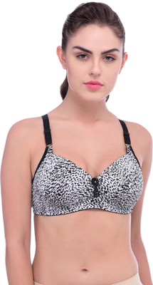 Piftif Women Full Coverage Lightly Padded Bra(White)