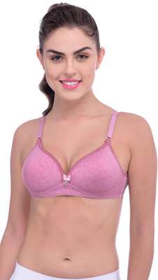 Piftif Women Full Coverage Lightly Padded Bra(Brown)