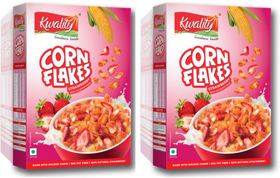 

Kwality Corn flakes Strawberry (Pack of 2)(500 g, Box, Pack of 2)