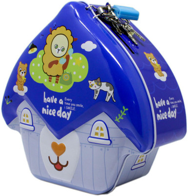 

Tootpado Piggy Bank For Kids Home Design - Blue - (1BOX160) - Girls Coin Bank Coin Bank(Blue)
