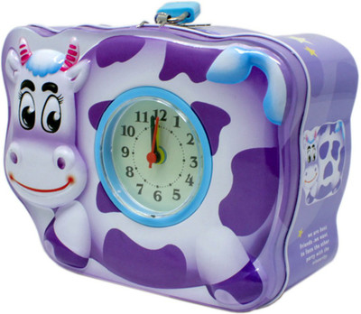 

Tootpado Metal Piggy Bank With Clock For Kids Cow - Purple - (1BOX154) - Money Kiddy Coin Bank Coin Bank(Purple)