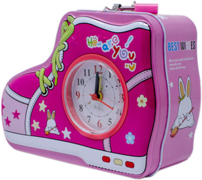 

Tootpado Metal Piggy Bank With Clock For Kids Shoe - Pink - (1BOX144) - Money Kiddy Coin Bank Coin Bank(Pink)