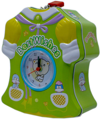 

Tootpado Metal Piggy Bank With Clock For Kids Dress - Green - (1BOX150) - Money Kiddy Coin Bank Coin Bank(Green)