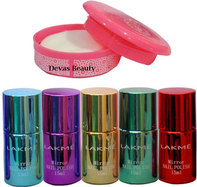 

divas beauty Nail Remover With Mirror Nail Polish(Set of 6)