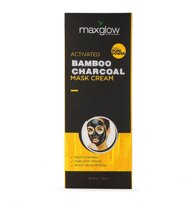 

MAXGLOW BAMBOO CHARCOAL MASK CREAM - BUY 2 GET 3(300 g)