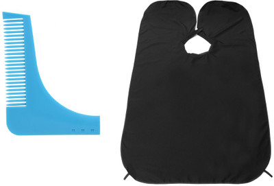 

JAGTEK combo of beard apron and beard shaping tool for beard New Styling(Set of 02)