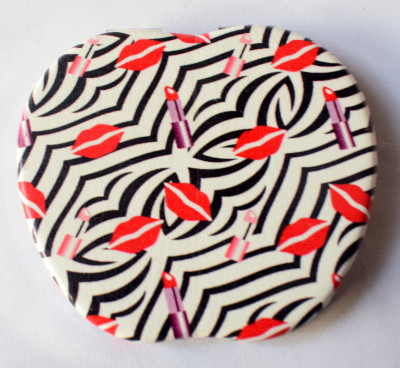 

oramsa Multicolor Printed Designer Compact Mirror - Dual Mirror, (Normal and 3x Magnification)