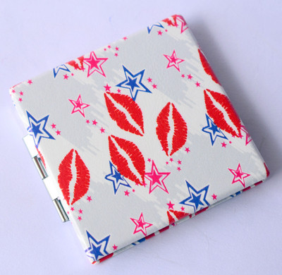 

oramsa Multicolor Printed Designer Compact Mirror - Dual Mirror, (Normal and 3x Magnification)