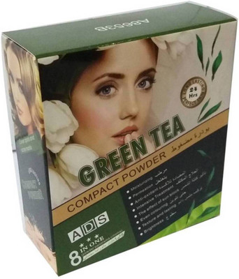 

ADS Best Organic Enriched with Green tea extract compact powder & concealer ( 5 Powder pad) / Compact(Beige, 45 g)