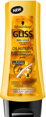 

Schwarzkopf Gliss Hair Repair with Liquid Keratin Oil Nutritive Conditioner 400 ml(400 ml)
