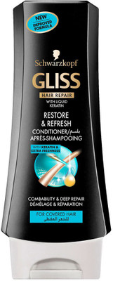 

Schwarzkopf Gliss Hair Repair with Liquid Keratin Restore & Refresh Conditioner 200 ml(200 ml)