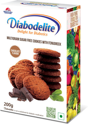 

QUANTUM NATURALS Diabodelite Multigrain Sugar Free Cookies - Chocolate Flavor(200 g)