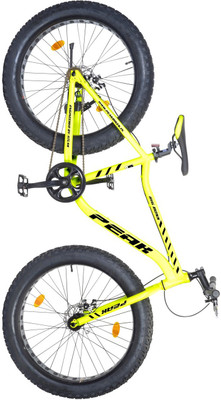

Atlas Peak Big Boss Dual Disc Bike For Adults Yellow 26 T Single Speed Mountain Cycle(Multicolor)