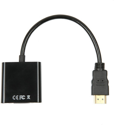 

ABlue Clipper HDMI to VGA Converter Adapter Cable, HDMI Male To VGA Female Adapter For Desktops/Laptops VGA Cable(Mobile, Laptop, Tablet, Mp3, Gaming Device, Black)