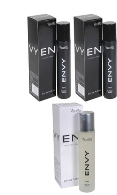 

Envy Men 2pcs. & women 1pc. Pack of 3 Perfume Body Spray - For Men & Women(180 ml, Pack of 3)