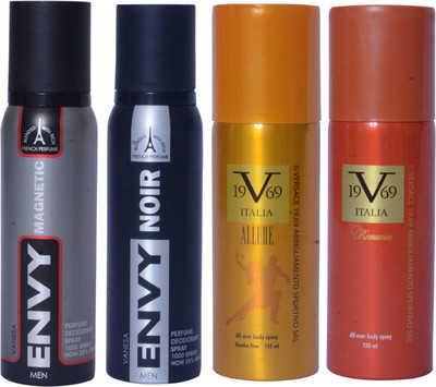 

kartaroverseas versac / eny Body Spray - For Men(600 ml, Pack of 4)