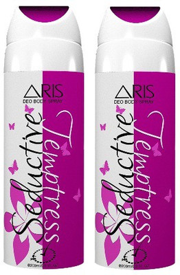 

ARIS 2 * SEDUCTIVE TEMPTRESS Body Spray - For Women(400 ml, Pack of 2)