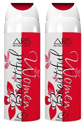 

ARIS 2 * BEAUTIFUL WOMEN DEODORANT Body Spray - For Women(400 ml, Pack of 2)