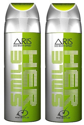 

ARIS 2 * HER SMILE DEODORANT Body Spray - For Women(400 ml, Pack of 2)