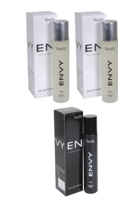 

Envy Women 2pcs. & Men 1pc. Pack of 3 Perfume Body Spray - For Men & Women(180 ml, Pack of 3)