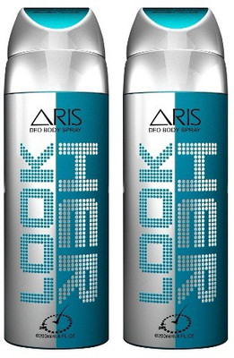

ARIS 2 * HER LOOK DEODORANT Body Spray - For Women(400 ml, Pack of 2)