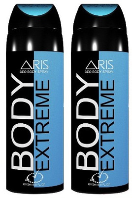 

ARIS 2 * BODY EXTREME DEODORANT Body Spray - For Men(400 ml, Pack of 2)