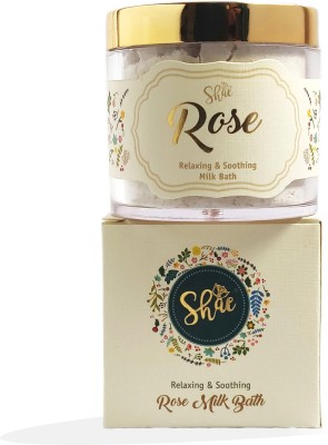 

Shae Rose Milk Bath | Essential Oil - Himalayan Salt - Coconut Milk | Best for hydrating dry skin and relaxing sore muscles Rose Moisturising anti ageing, cleaning & anti wrinkle milk bath Soak Rose Moisturising anti ageing, cleaning & anti wrinkle(9 g)