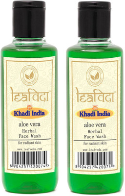 

Khadi Leaf Veda Aloe Vera Herbal Face Wash For Radiant skin pack of 2 Face Wash(420 ml)