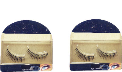 

sweetpea Human Hair Handmade Eye Lashes Thin Thick Various Options (set of 2)(Pack of 2)