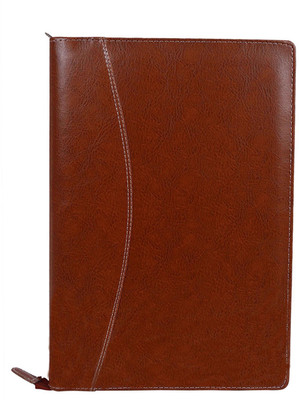 

ZesTale Premium Leatherette Document Folder(Set Of 1, Brown)