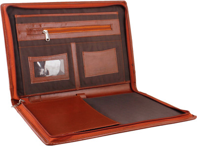 

ZesTale Premium Leatherette Conference Document Folder(Set Of 1, Tan)